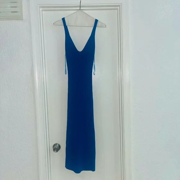 guess royal blue dress Royal Blue Guess Halter Bodycon Mini Dress